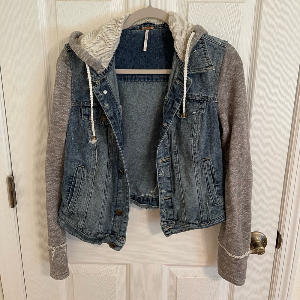 Free People Jean Sweater Jacket M
